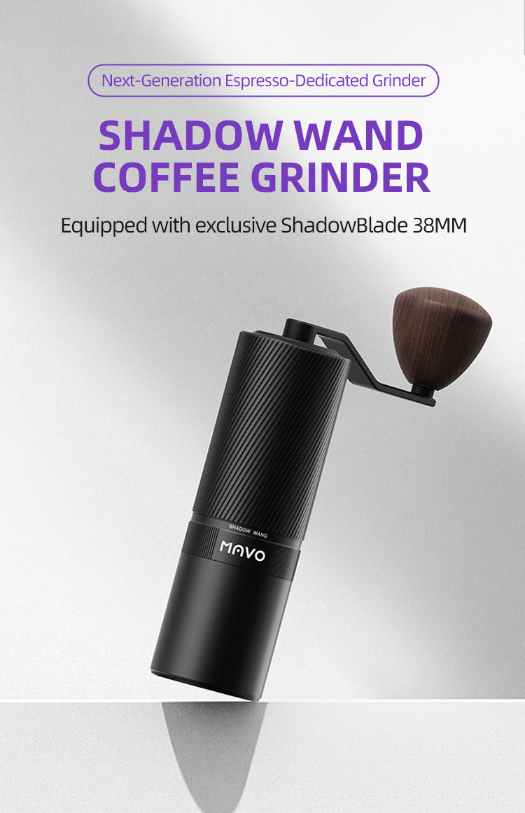 MAVO Shadow Wand Manual Coffee Grinder-Obsidian Black