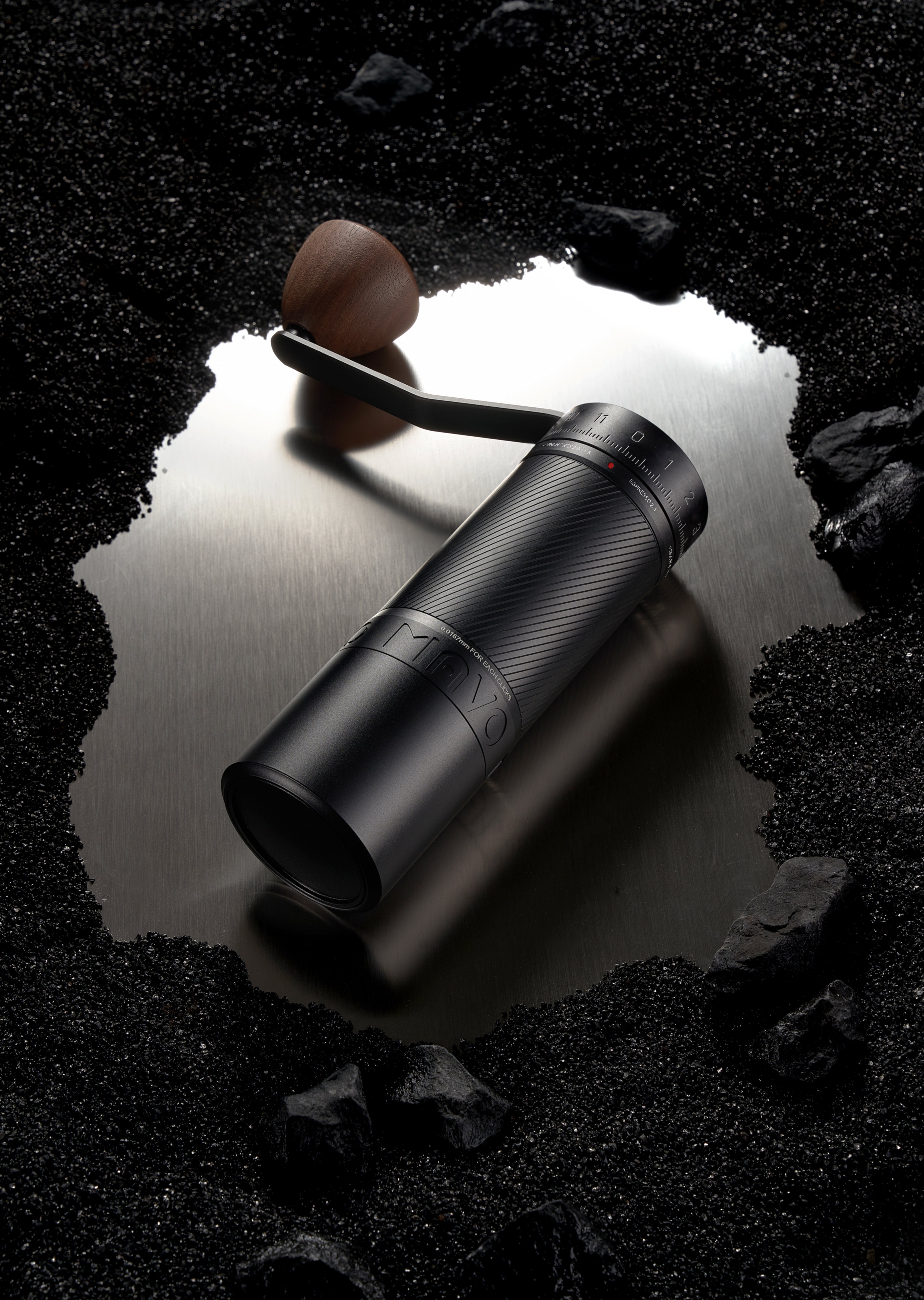 MAVO Phantox Pro Manual Coffee Grinder-Obsidian Black