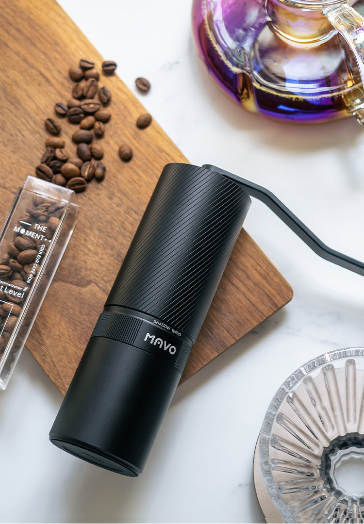 MAVO Shadow Wand Manual Coffee Grinder-Obsidian Black
