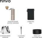 MAVO Shadow Wand Manual Coffee Grinder-Starlight Silver