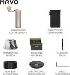 MAVO Phantox Pro Manual Coffee Grinder-Starlight Silver