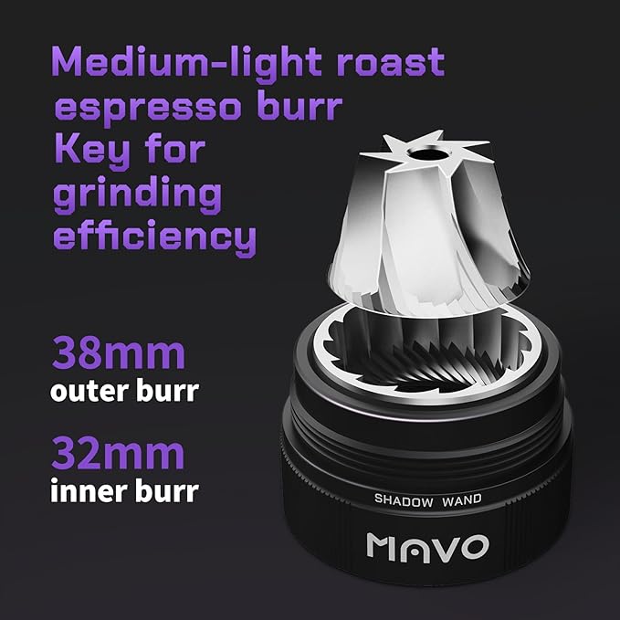 MAVO Shadow Wand Manual Coffee Grinder-Starlight Silver