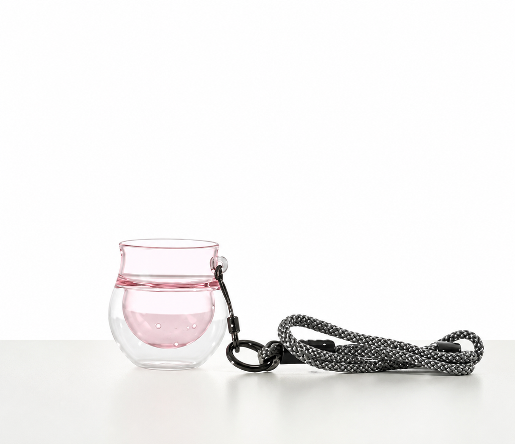 Yearn Tour Double Wall Snifter Glass Cup With Lanyard 80ml