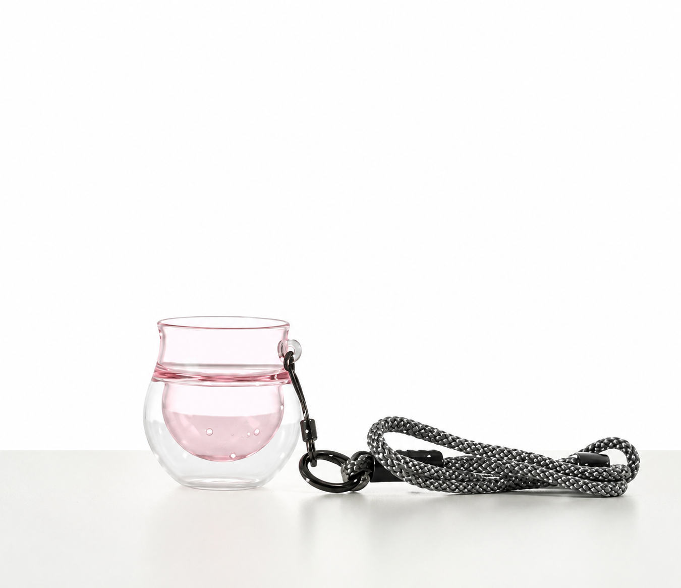 Yearn Tour Double Wall Snifter Glass Cup With Lanyard 80ml