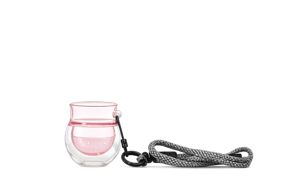 Yearn Tour Double Wall Snifter Glass Cup With Lanyard 80ml