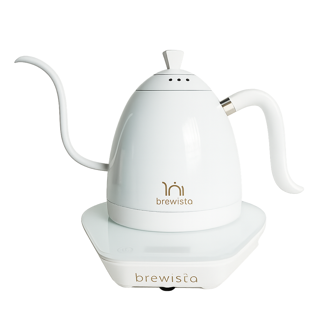 LATEST GEN 3 PRO Brewista Gooseneck Variable Kettle - Pure White 600ML