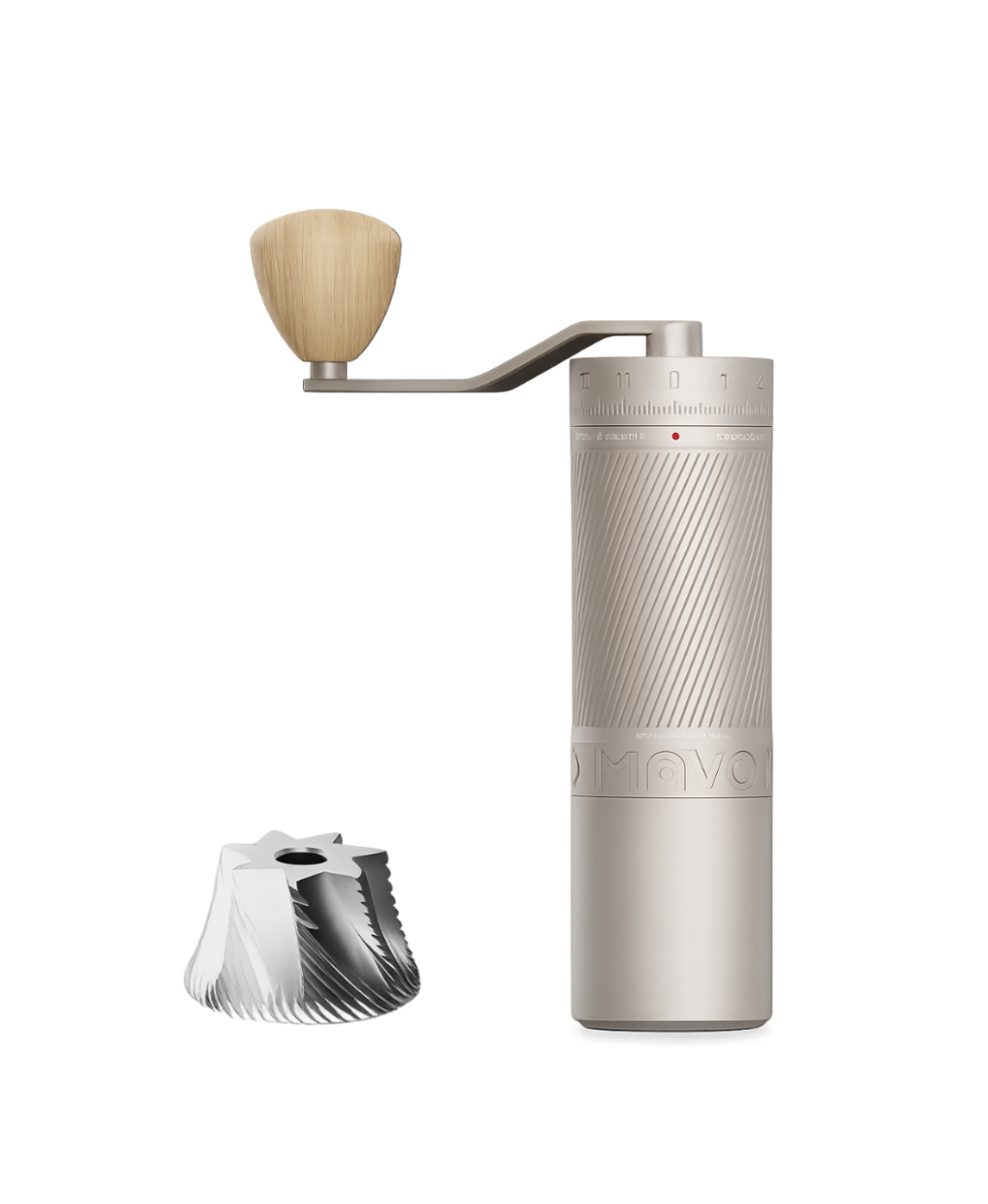 MAVO Phantox Pro Manual Coffee Grinder-Starlight Silver