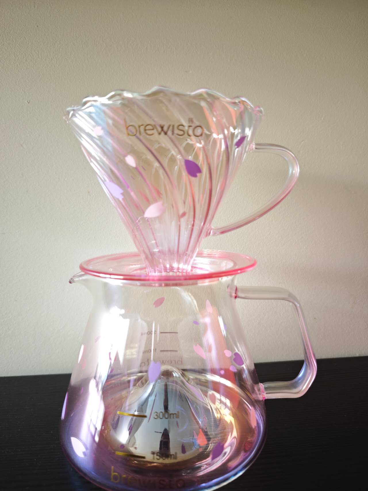 Brewista X series M Glass Server, Cafera, Sakura Pink