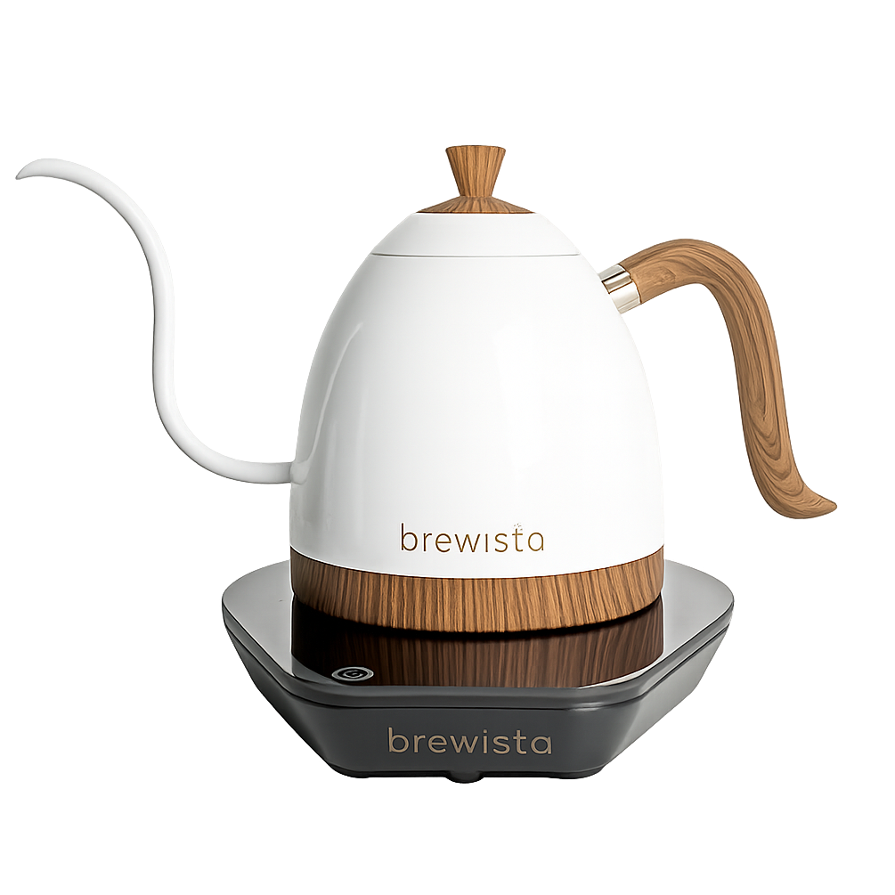第三代旗舰专业版Brewista Artisan控温鹅颈电热壶 - 珍珠白600毫升 白色底座