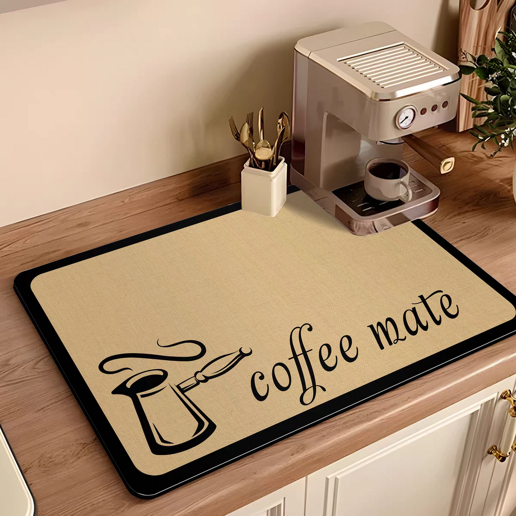 Absorbent Non-Slip Coffee Mat