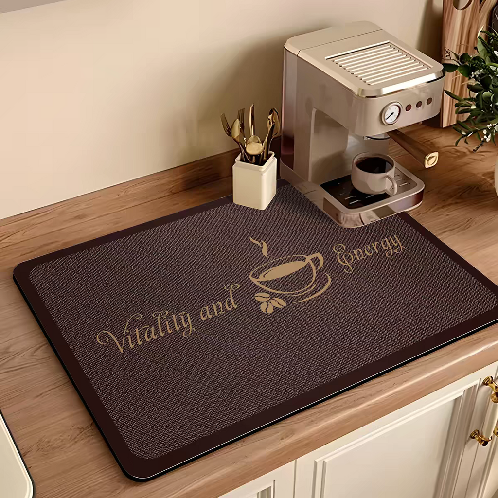 Absorbent Non-Slip Coffee Mat