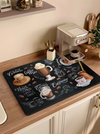 Absorbent Non-Slip Coffee Mat