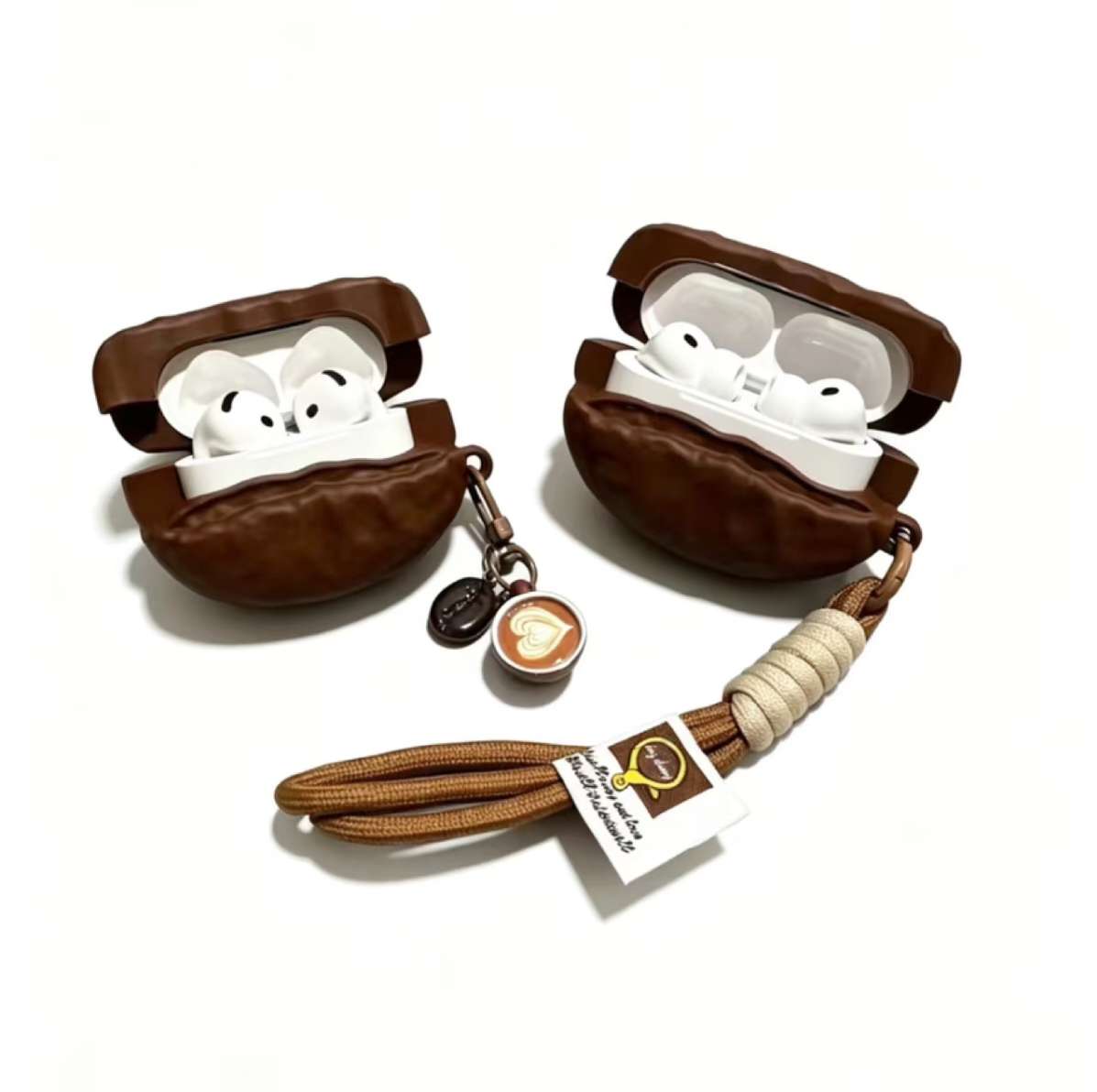 Coffee Bean-Shaped AirPods Case