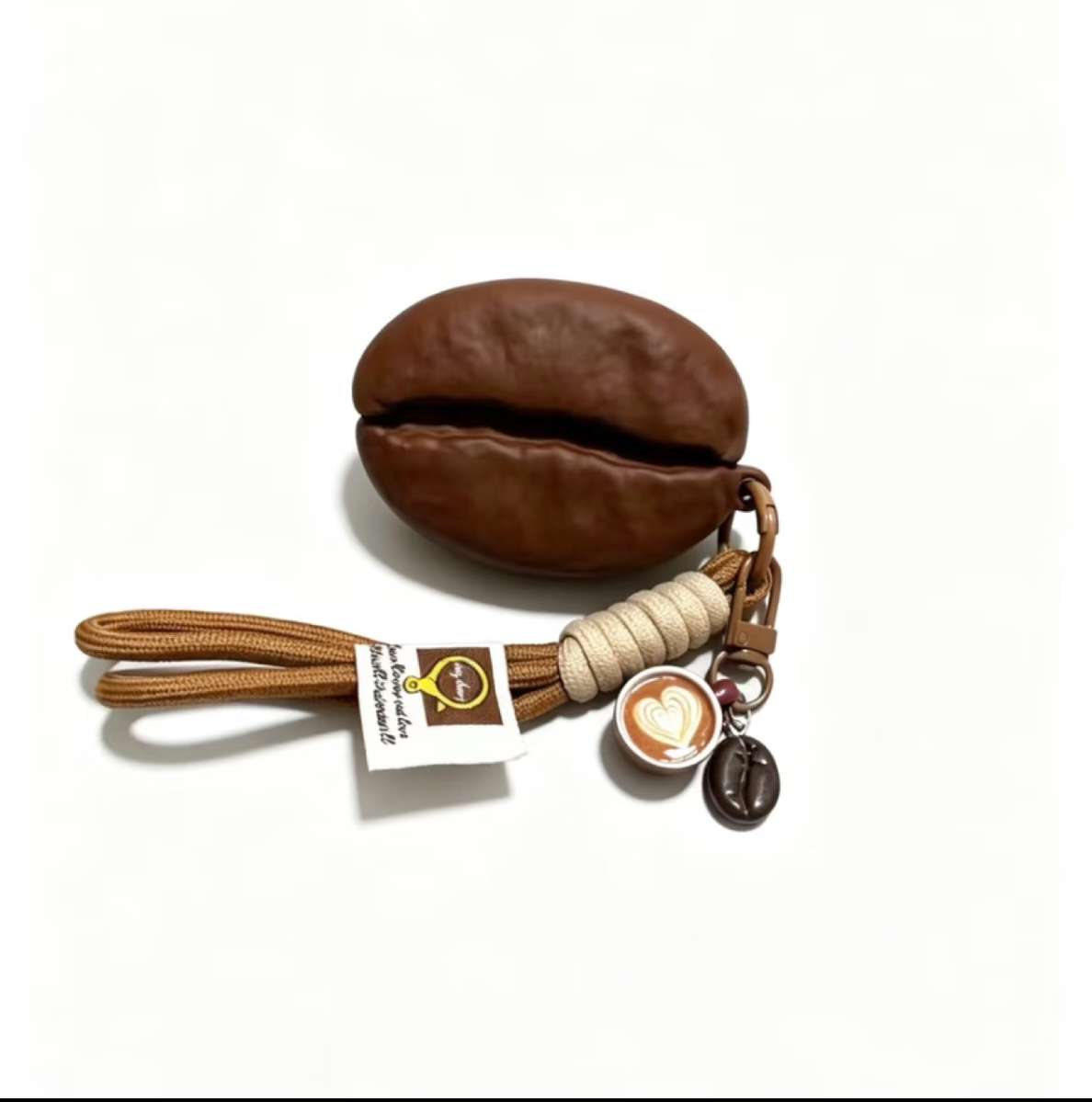 Coffee Bean-Shaped AirPods Case