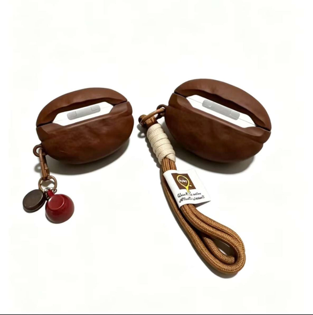 Coffee Bean-Shaped AirPods Case