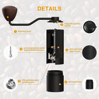 MAVO Wizard Manual Coffee Grinder-Black Versatile