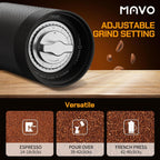 MAVO Wizard Manual Coffee Grinder-Black Versatile
